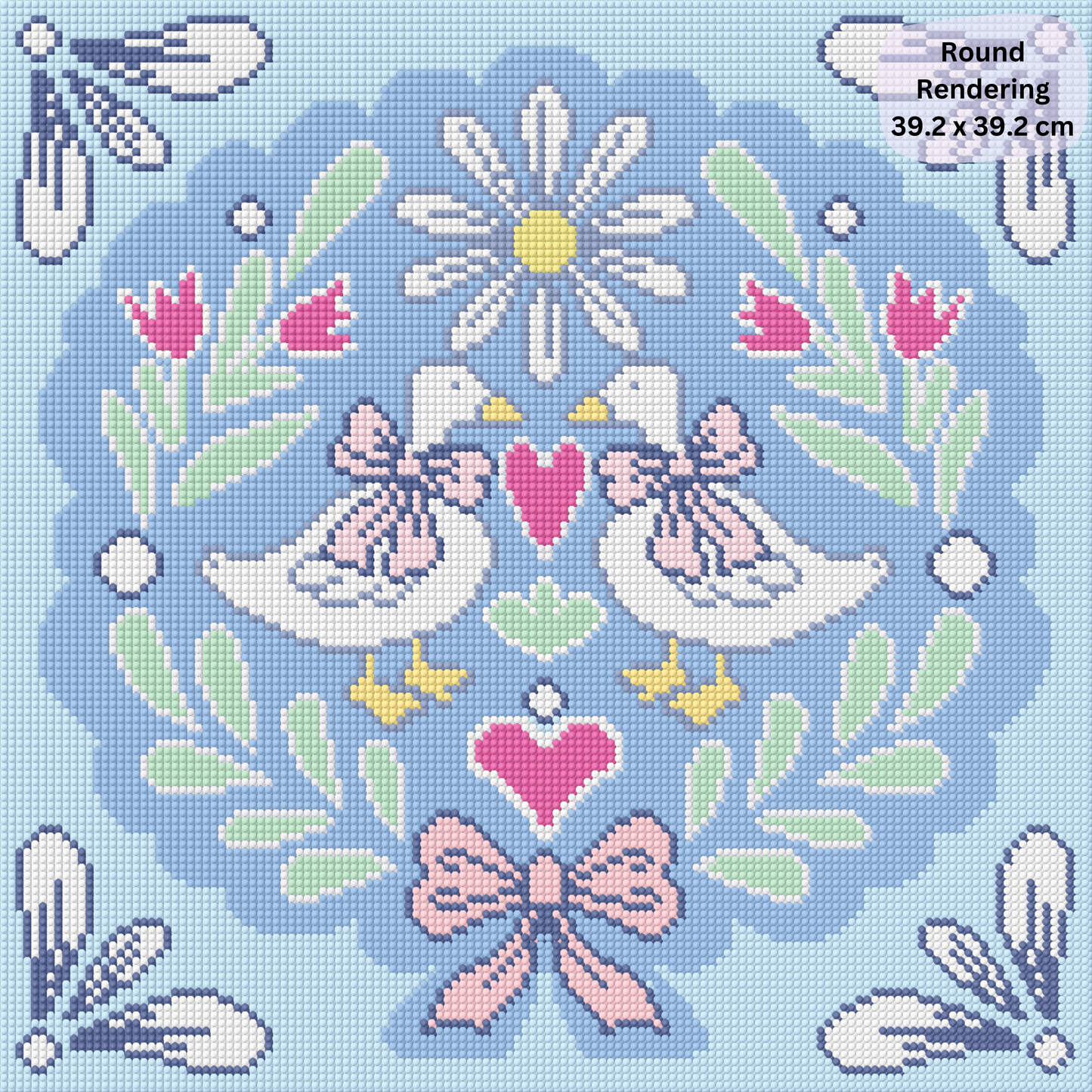 Goose Folk Art: Hand-Rendered Diamond Painting