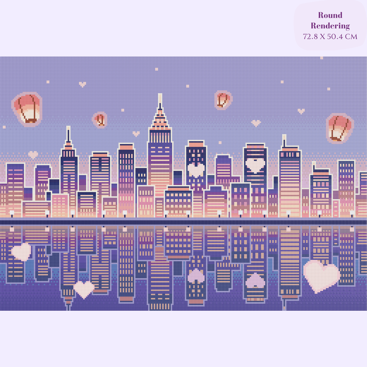 City of Love Hand-Rendered Diamond Painting