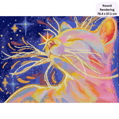 Stargazer: Hand-Rendered Diamond Painting