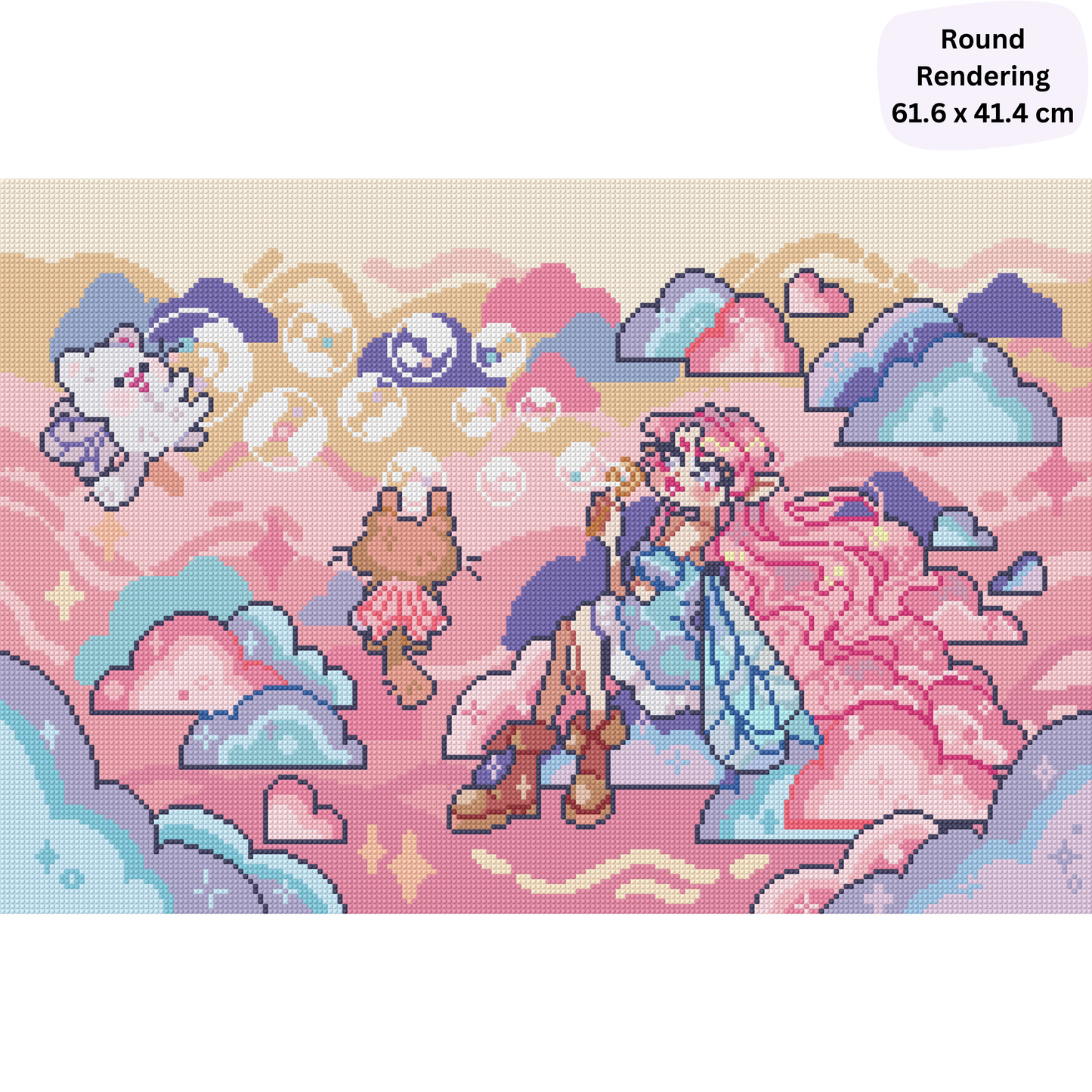 Fairy Bubbles: Hand-Rendered Diamond Painting