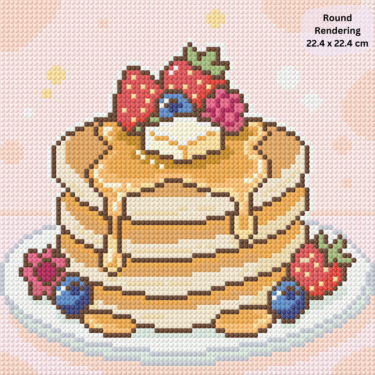 Maple Berry Stack Hand-Rendered Diamond Painting