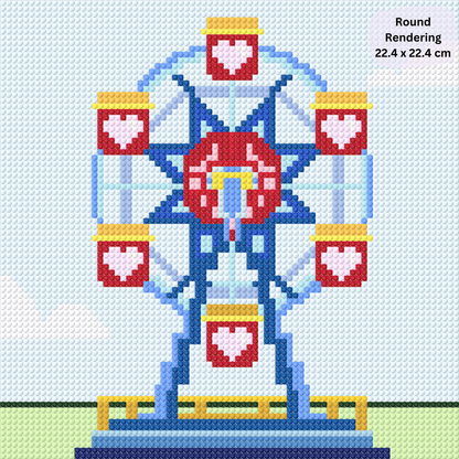 Ferris Wheel Fun Hand-Rendered Diamond Painting