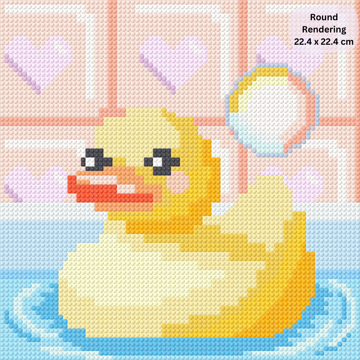 Bath Ducky Hand-Rendered Diamond Painting