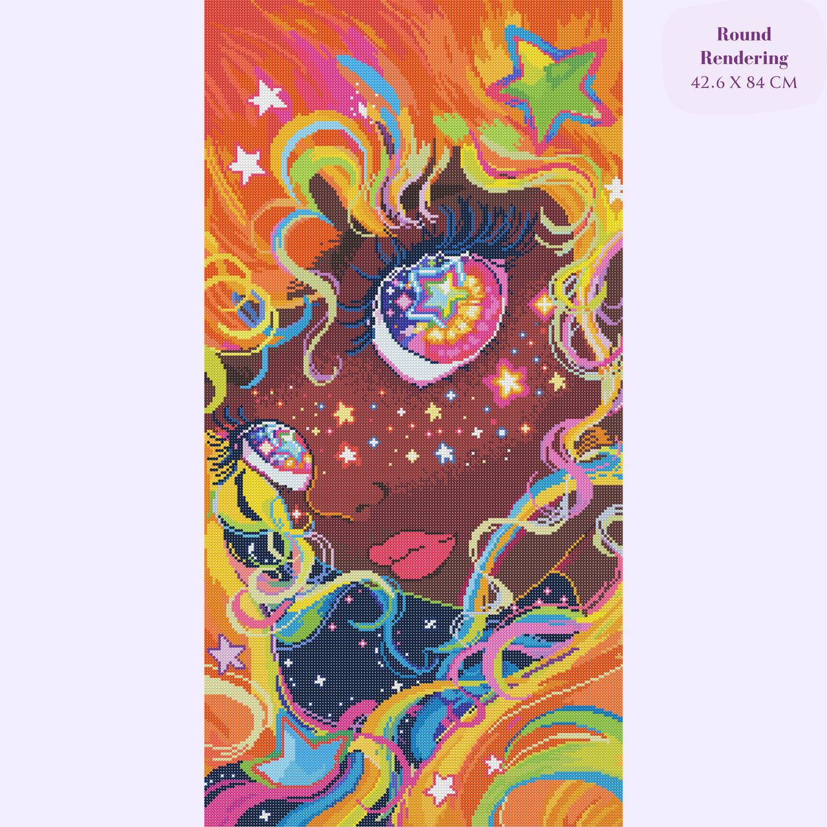 Aria Stargazer Hand-Rendered Diamond Painting
