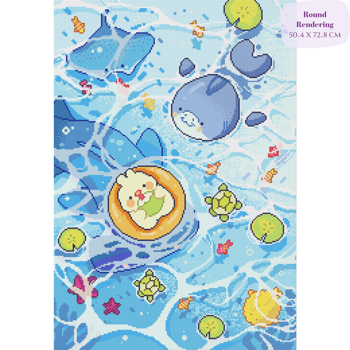 Ocean Wonder: Hand-Rendered Diamond Painting