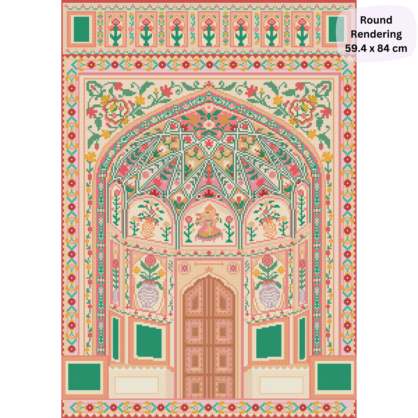 Amber Palace: Hand-Rendered Diamond Painting
