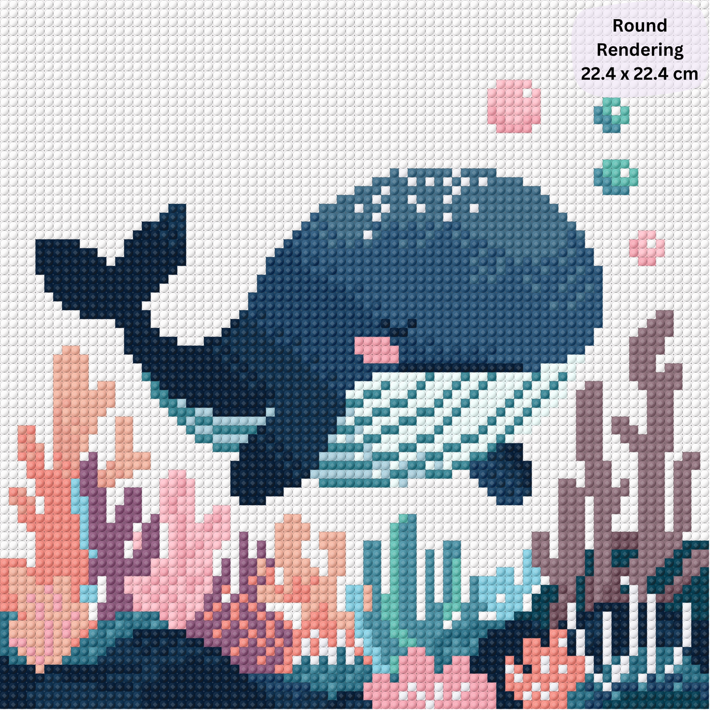 Oh Whale: MINI Hand-Rendered Diamond Painting