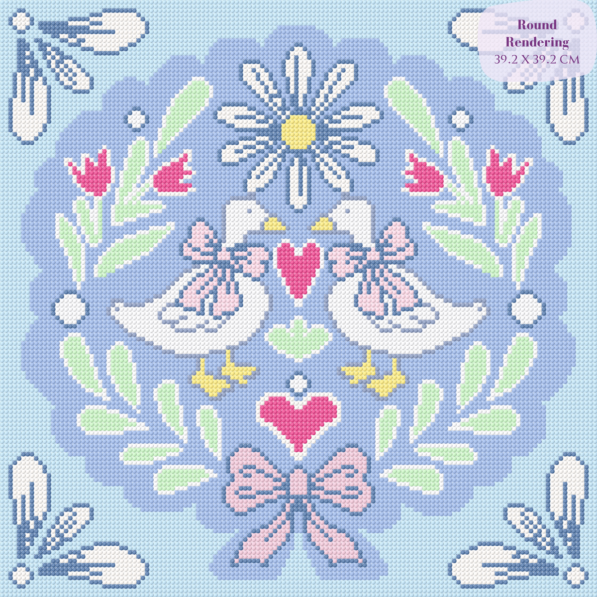 Goose Folk Art Hand-Rendered Diamond Painting