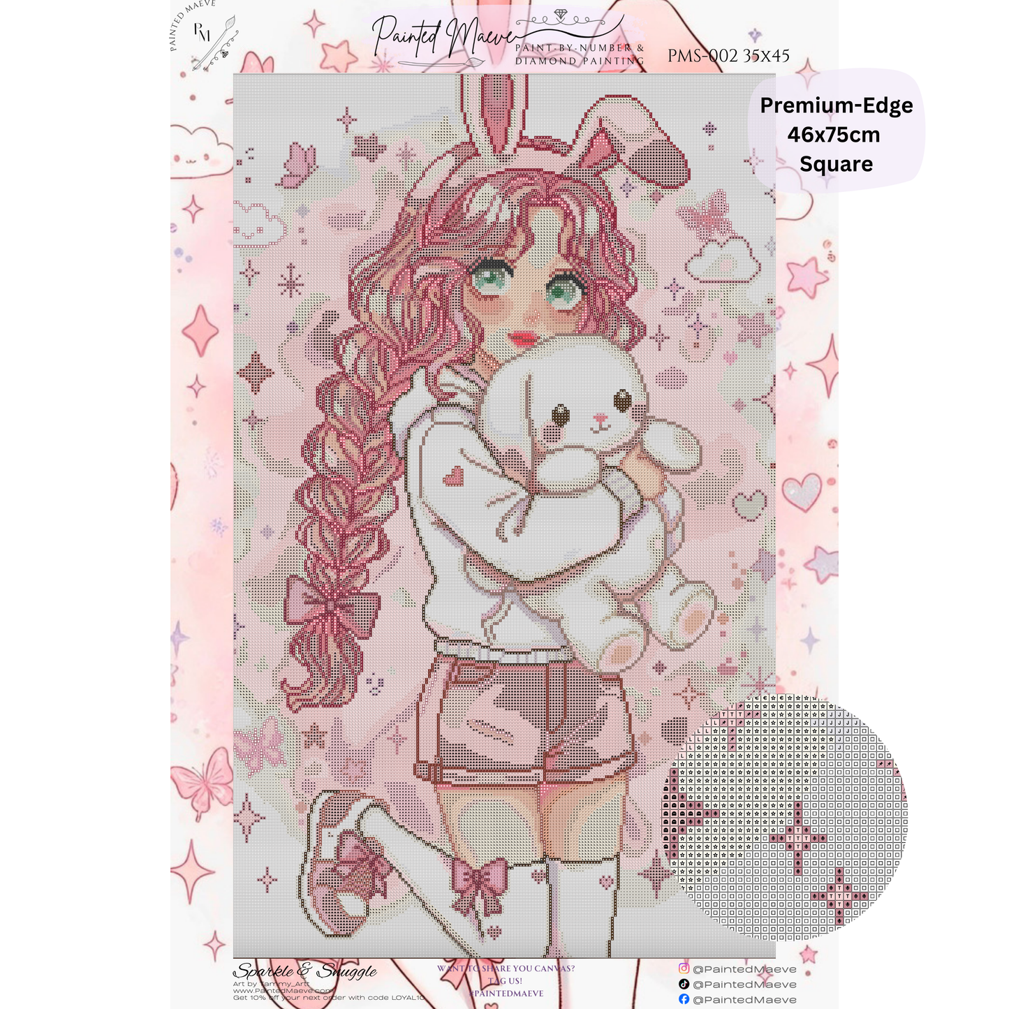 Sparkle & Snuggle: Hand-Rendered Diamond Painting Collection