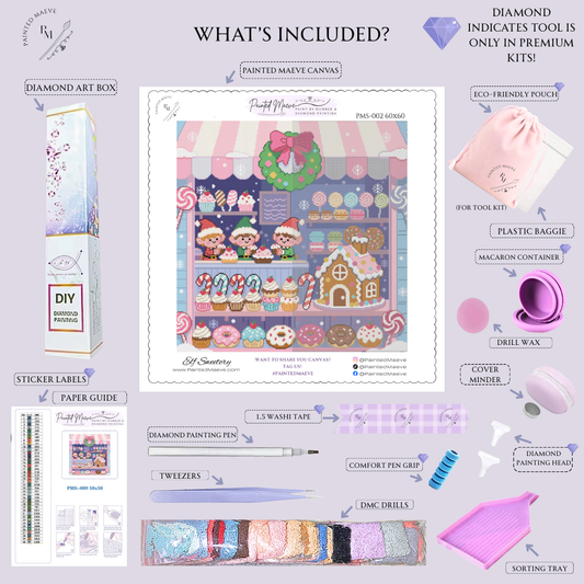 Elf Sweetery: Hand-Rendered Diamond Painting Christmas Collection