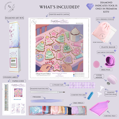 Gingerbread Cookies: Hand-Rendered Diamond Painting Christmas Collection