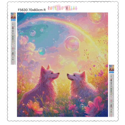 Rainbow Paws & Bubble Dreams: Diamond Painting Collection