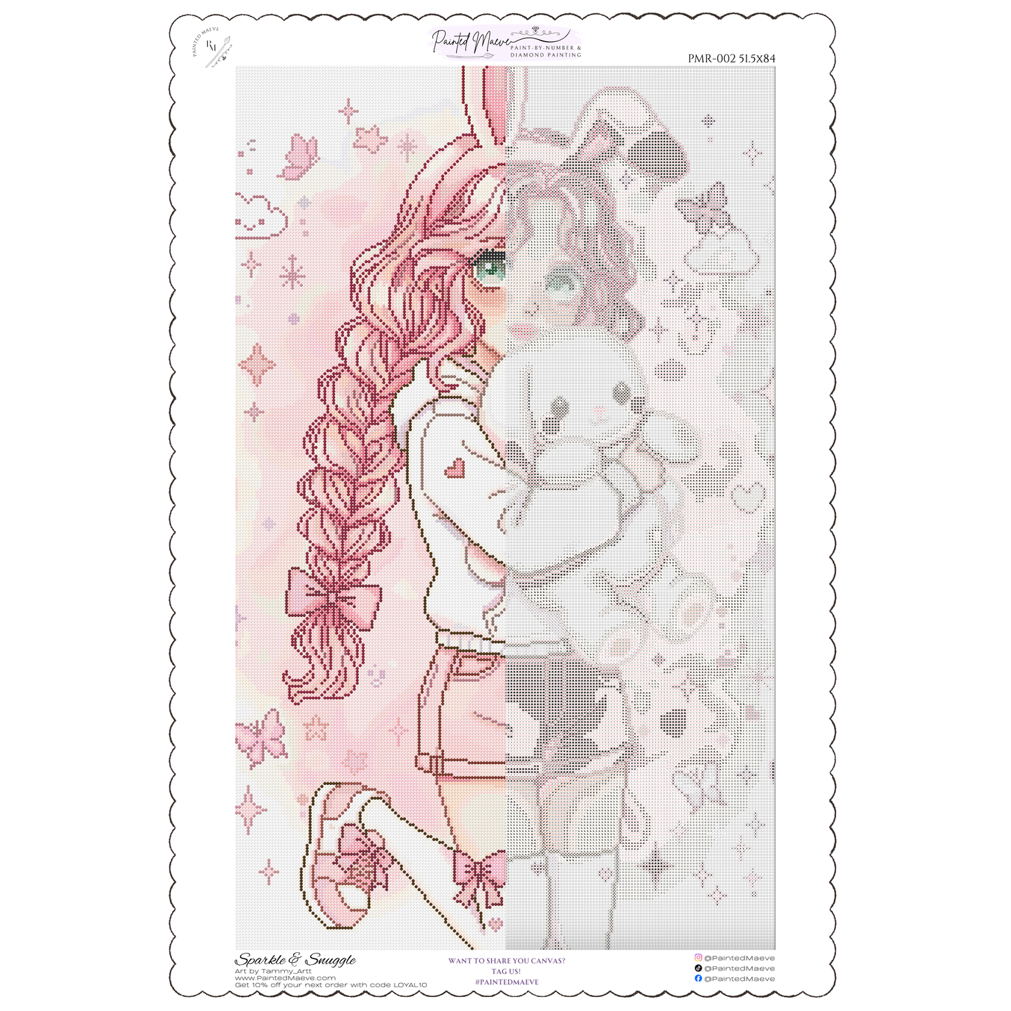 Sparkle & Snuggle: Hand-Rendered Diamond Painting Collection