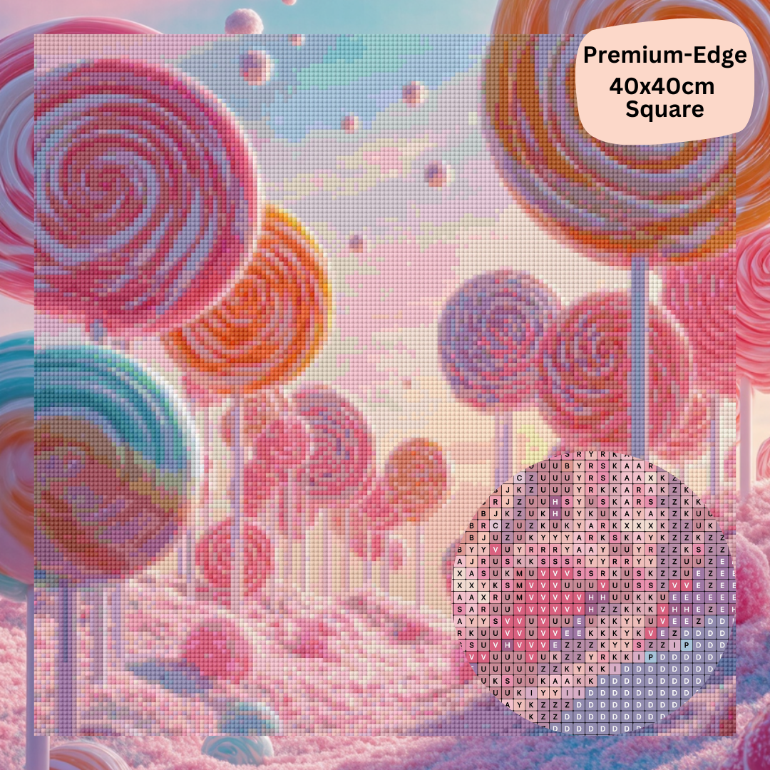 Lollipop Meadow: Diamond Painting Collection