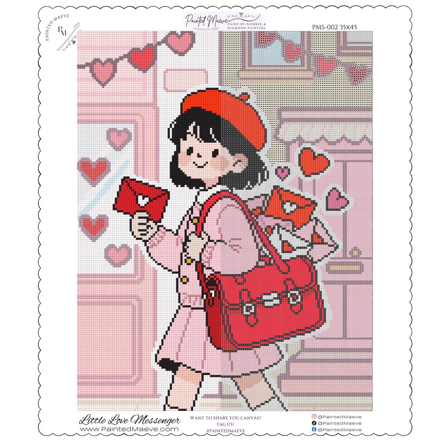 Little Love Messenger: Hand-Rendered Diamond Painting Valentine Collection