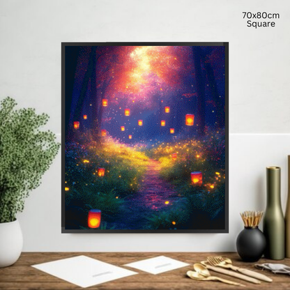 Mystic Lantern Isle: Diamond Painting Collection