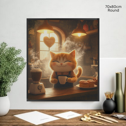 Kitty Barista: Diamond Painting Collection