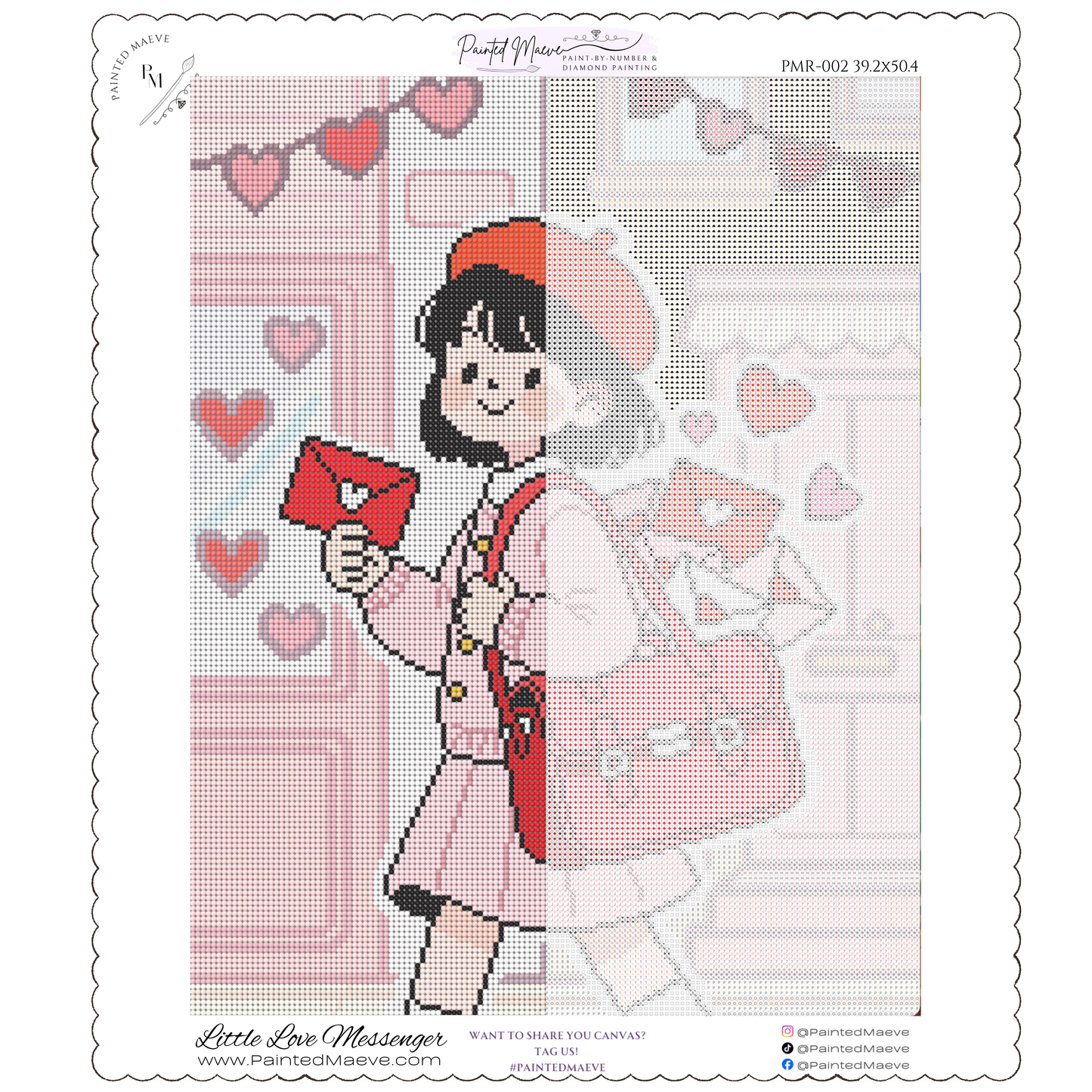 Little Love Messenger: Hand-Rendered Diamond Painting Valentine Collection