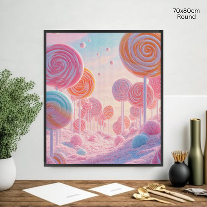 Lollipop Meadow: Diamond Painting Collection