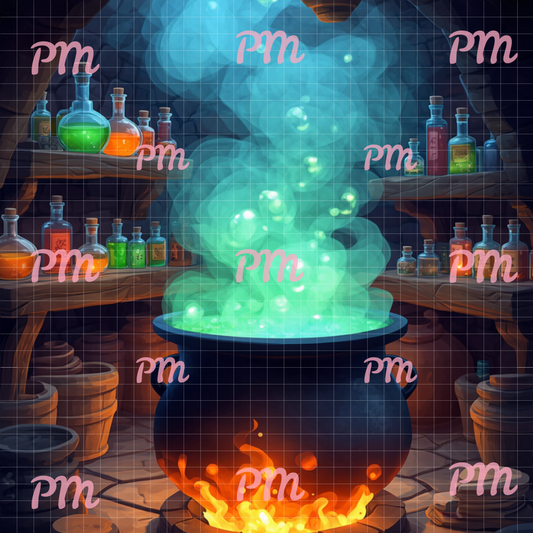 Enchanted Cauldron: Paint-by-Number Halloween Collection (24/36/48 colors | No Frame)
