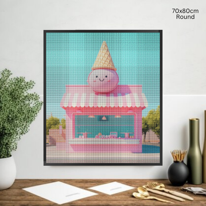 Cream and Cone Hut: Diamond Painting Collection