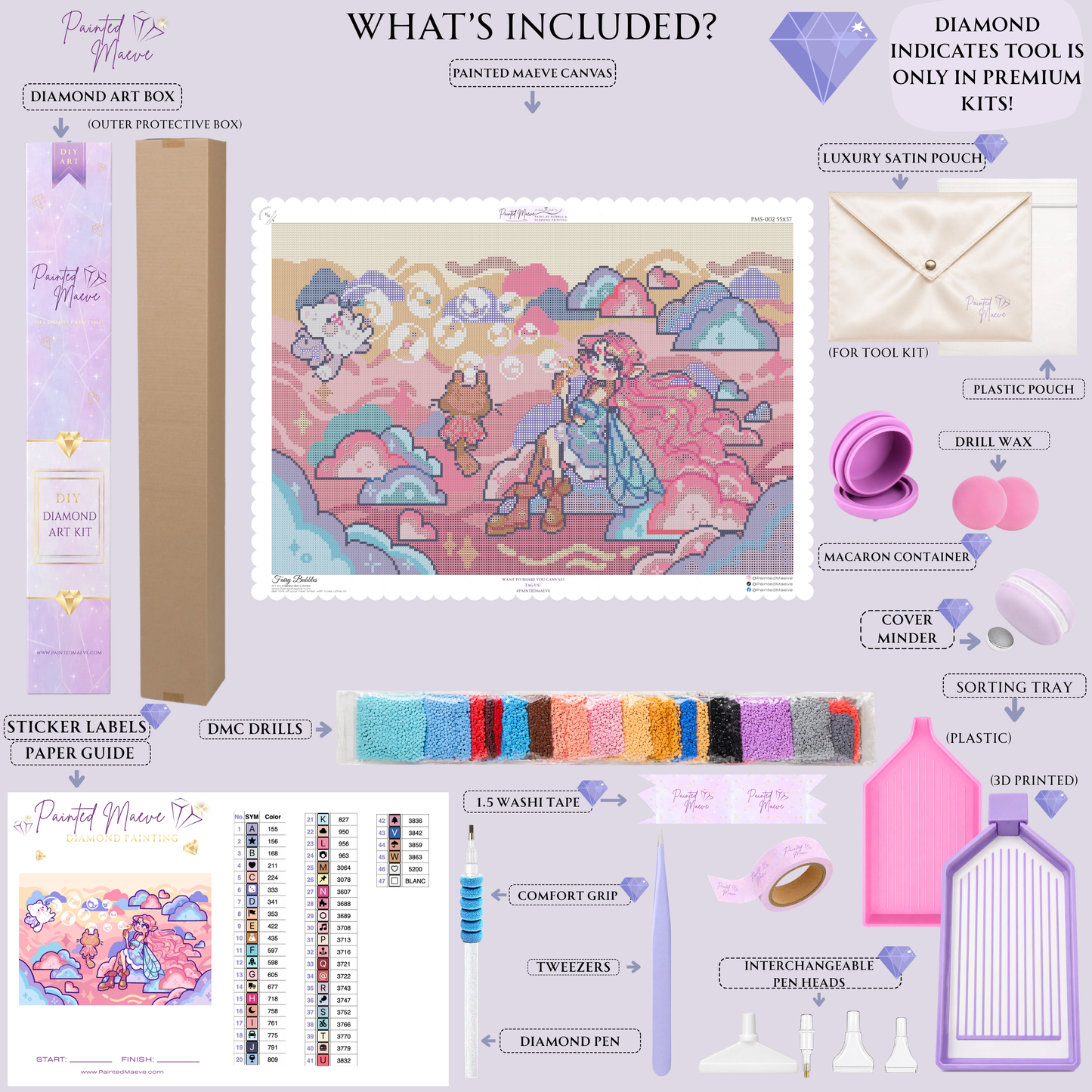 Fairy Bubbles: Hand-Rendered Diamond Painting