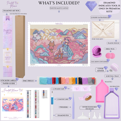 Fairy Bubbles: Hand-Rendered Diamond Painting