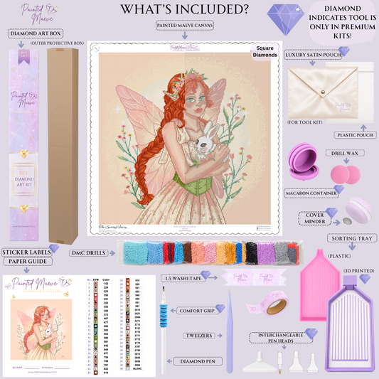 The Spring Fairy: Hand-Rendered Diamond Painting