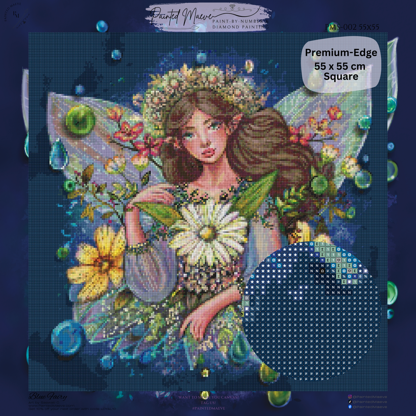 Blue Fairy: Diamond Painting