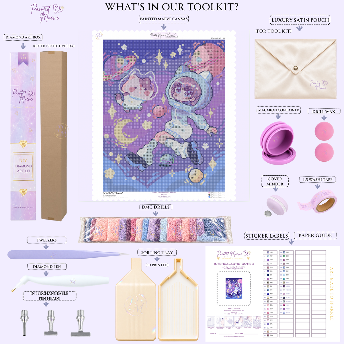Intergalactic Cuties Hand-Rendered Diamond Painting Collection