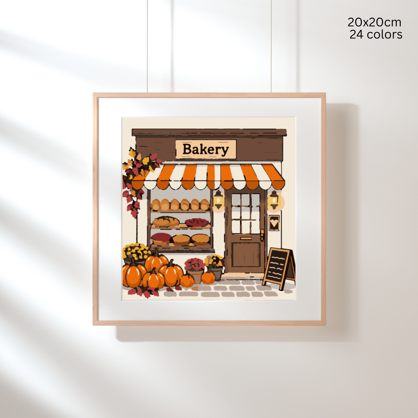 Autumn Harvest Bakery: Paint-by-Number Collection (24/36/48 colors | No Frame)