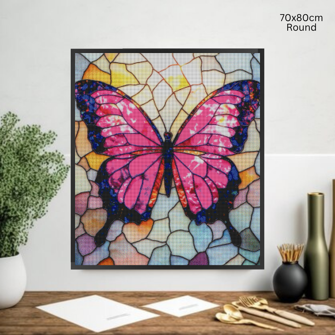 Butterfly Mosaic: Diamond Painting Collection