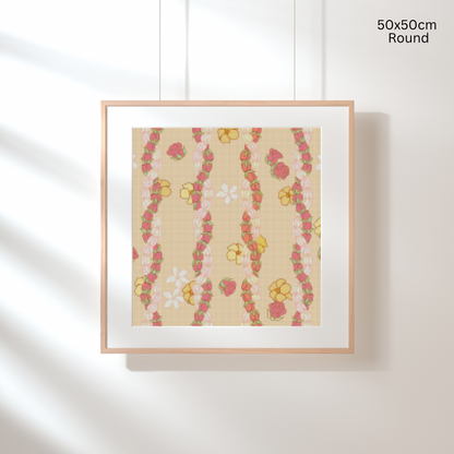 Twisted Pikake & Rosebud Lei: Diamond Painting Collection