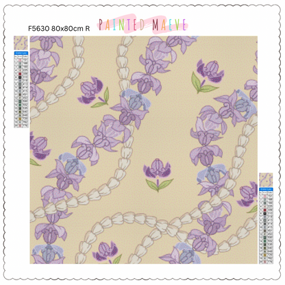 Crown Flower & Pikake: Diamond Painting Collection