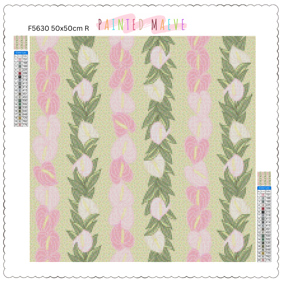 Anthurium Lei: Diamond Painting Collection