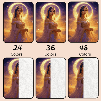 Arabian Princess: Paint-by-Number Collection (24/36/48 colors | No Frame)