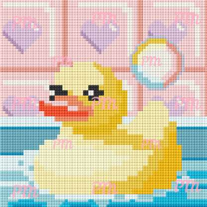 Bath Ducky: MINI Hand-Rendered Diamond Painting Collection