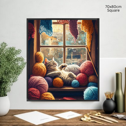 Cozy Whiskers & Warm Yarn: Diamond Painting Collection