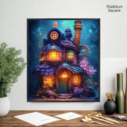 Potion and Crystal Cabin: Diamond Painting Collection