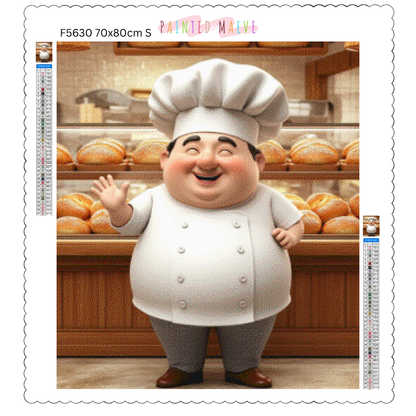 Friendly Baker Man: Diamond Painting Collection
