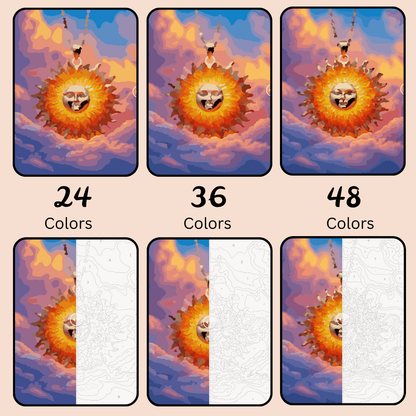 Solar Majesty: Paint-by-Number Collection (24/36/48 colors | No Frame)