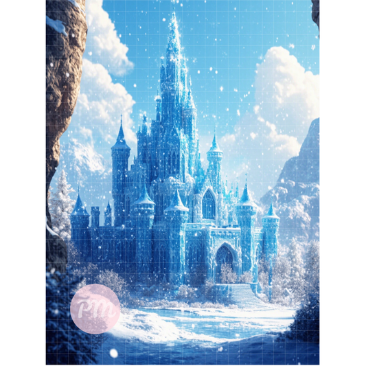 Enchanted Snowy Castle: Diamond Painting Collection