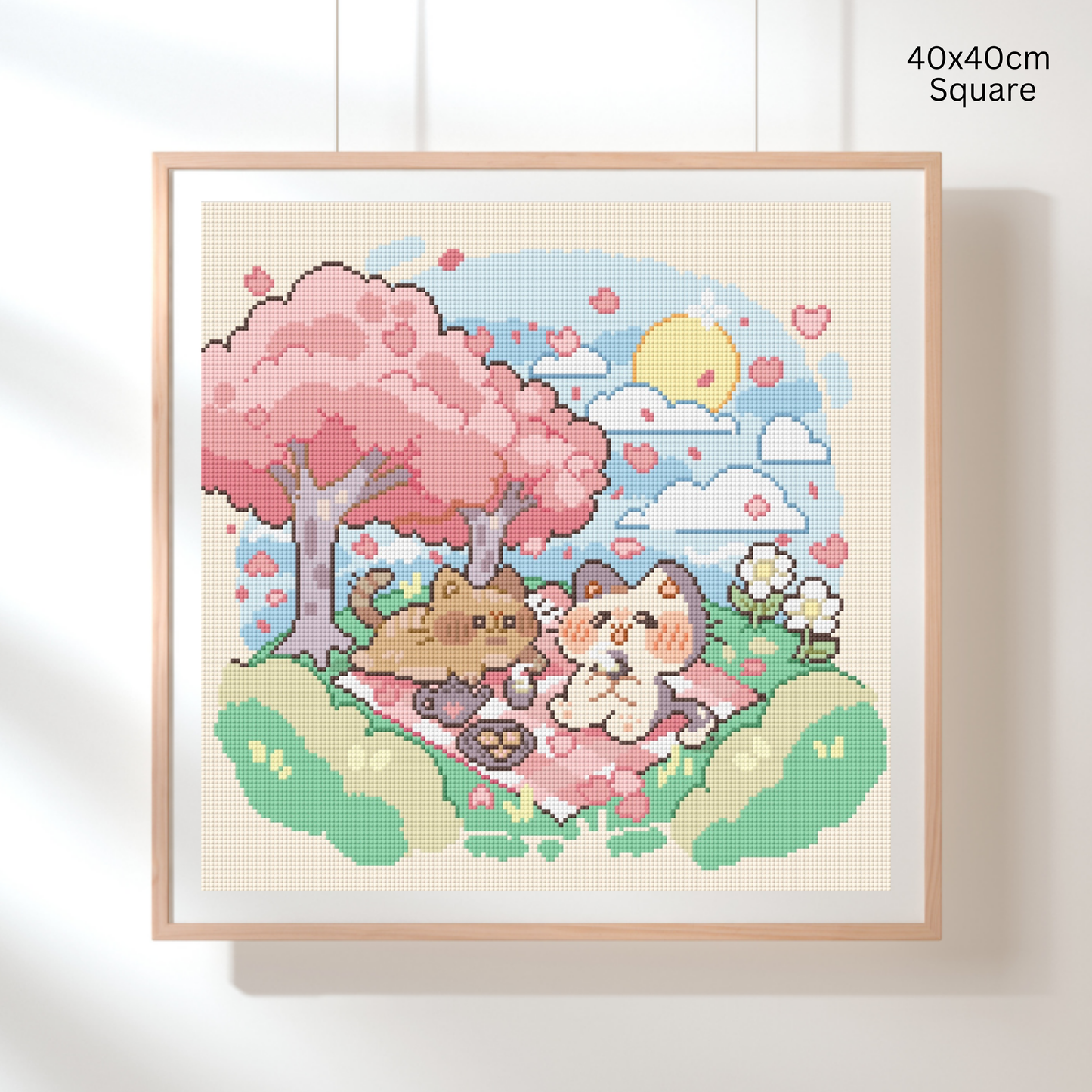 Spring Picnic: Hand-Rendered Diamond Painting Collection
