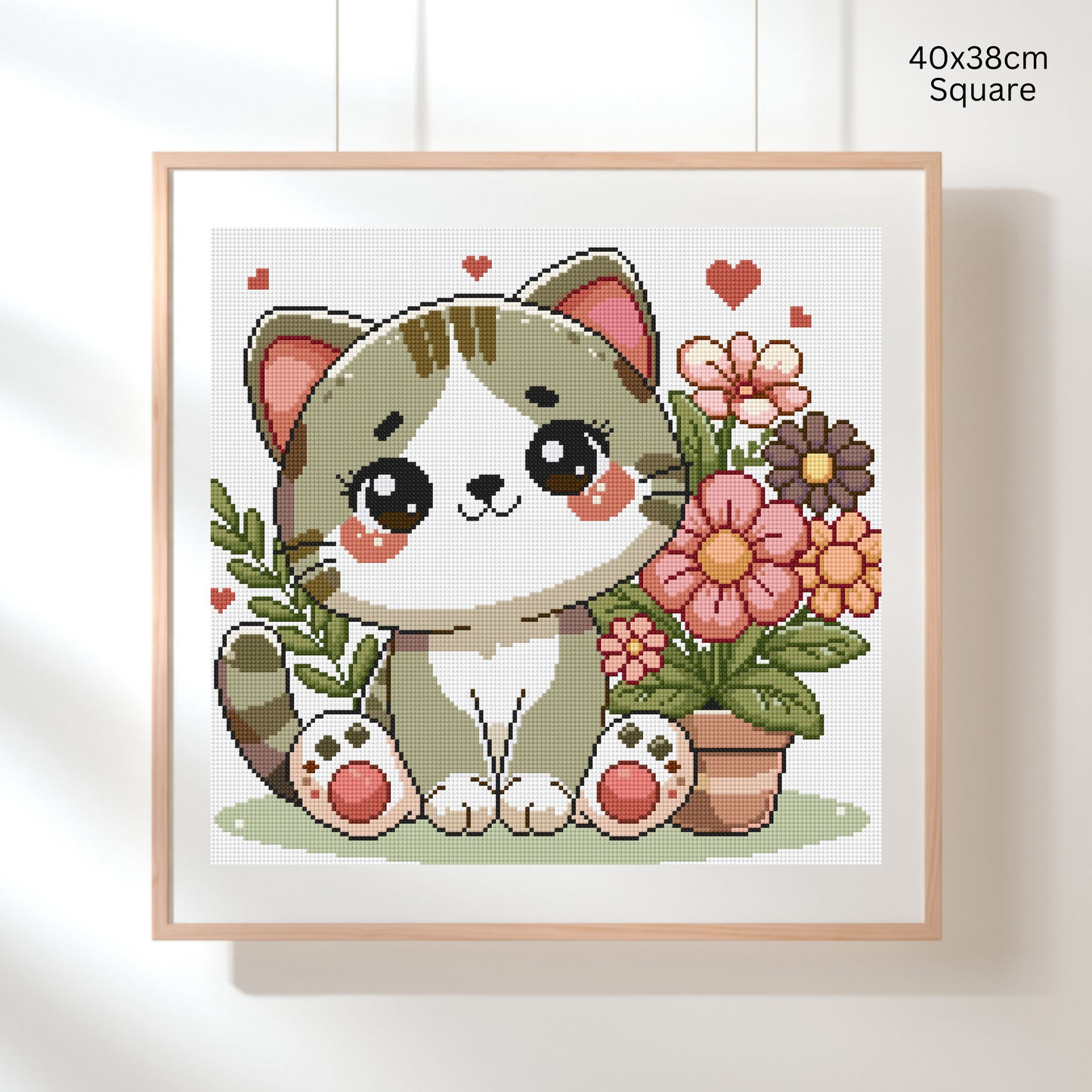 Mochi's Garden: Hand-Rendered Diamond Painting Collection
