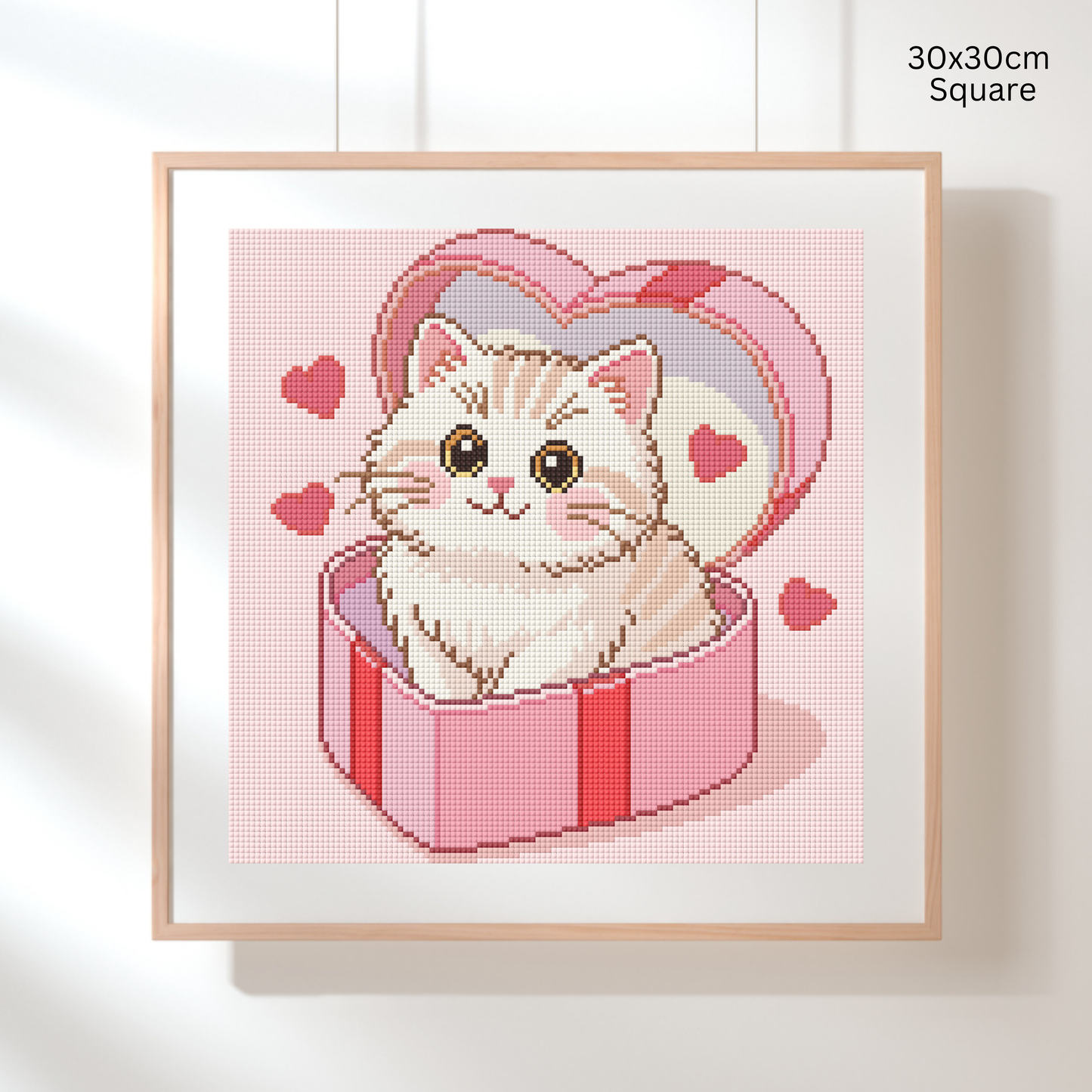 Be Mine, Meow: Hand-Rendered Diamond Painting Valentine Collection