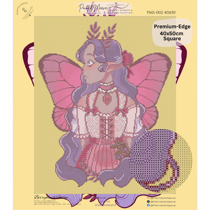 Berryblush Fairy: Hand-Rendered Diamond Painting Collection