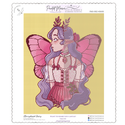 Berryblush Fairy: Hand-Rendered Diamond Painting Collection