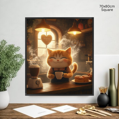 Kitty Barista: Diamond Painting Collection
