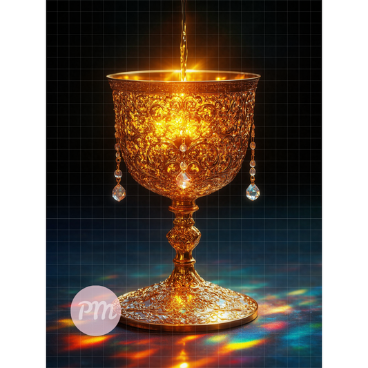 Golden Goblet: Diamond Painting Collection