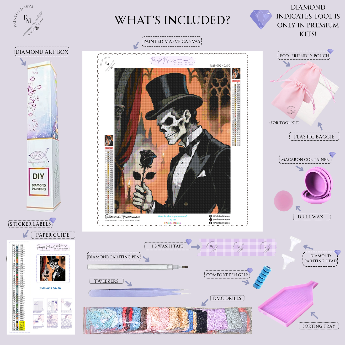 Thorned Gentleman: Diamond Painting Halloween Collection